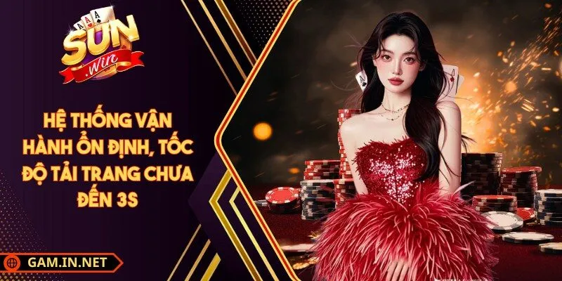 Hệ thống vận hành ổn định, tốc độ tải trang chưa đến 3s