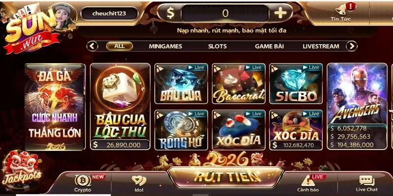 Baccarat Sunwin là phiên bản online của trò chơi kịch tính, thú vị