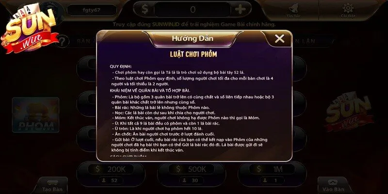 Một bàn phỏm có quy định thường có từ hai đến bốn thành viên tham gia