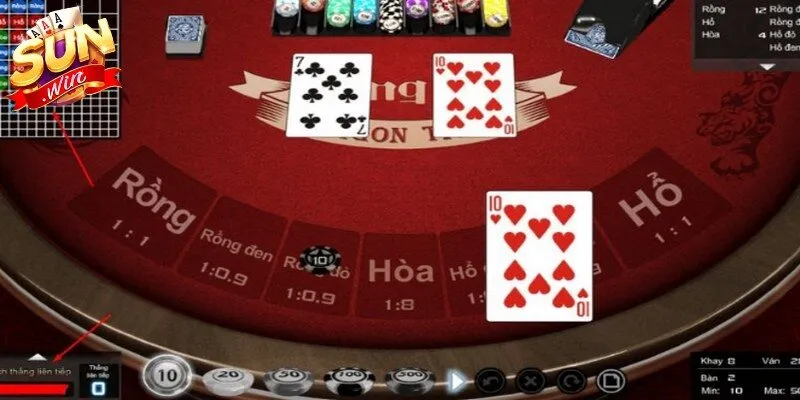 Rồng Hổ Sunwin là trò chơi bài hấp dẫn với phiên bản trực tuyến