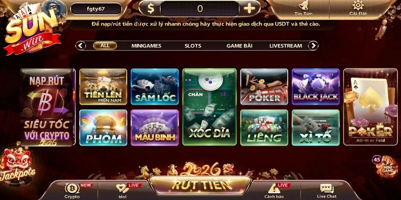 Tiến lên đếm lá Sunwin sử dụng bộ bài Tây 52 lá và cho phép nhiều người tham gia 